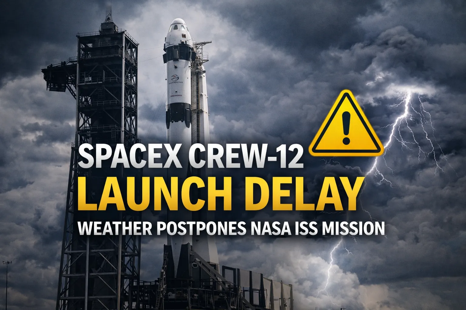 SpaceX Crew-12 launch delay